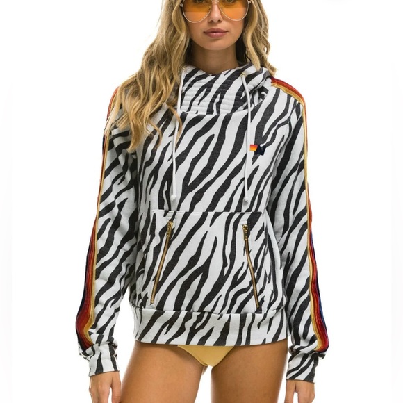 Aviator Nation Zebra Ninja Pullover - Picture 1 of 2